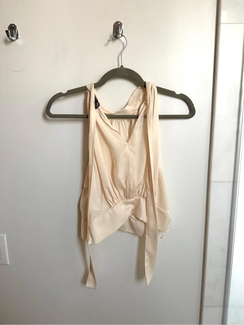 ZARA Halter Tie-Back Ruched Top | Size S | Excellent Condition - Picture 6 of 6